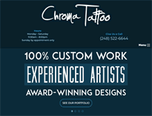 Tablet Screenshot of chromatattoo.com